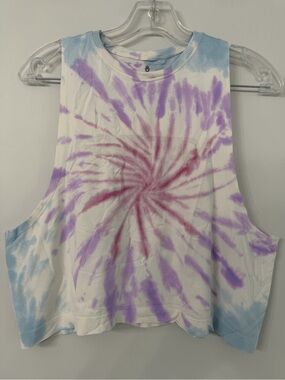 Spiritual Gangster XS/S Crop Activewear Tie-Dye Sleeveless gym CrossFit workout